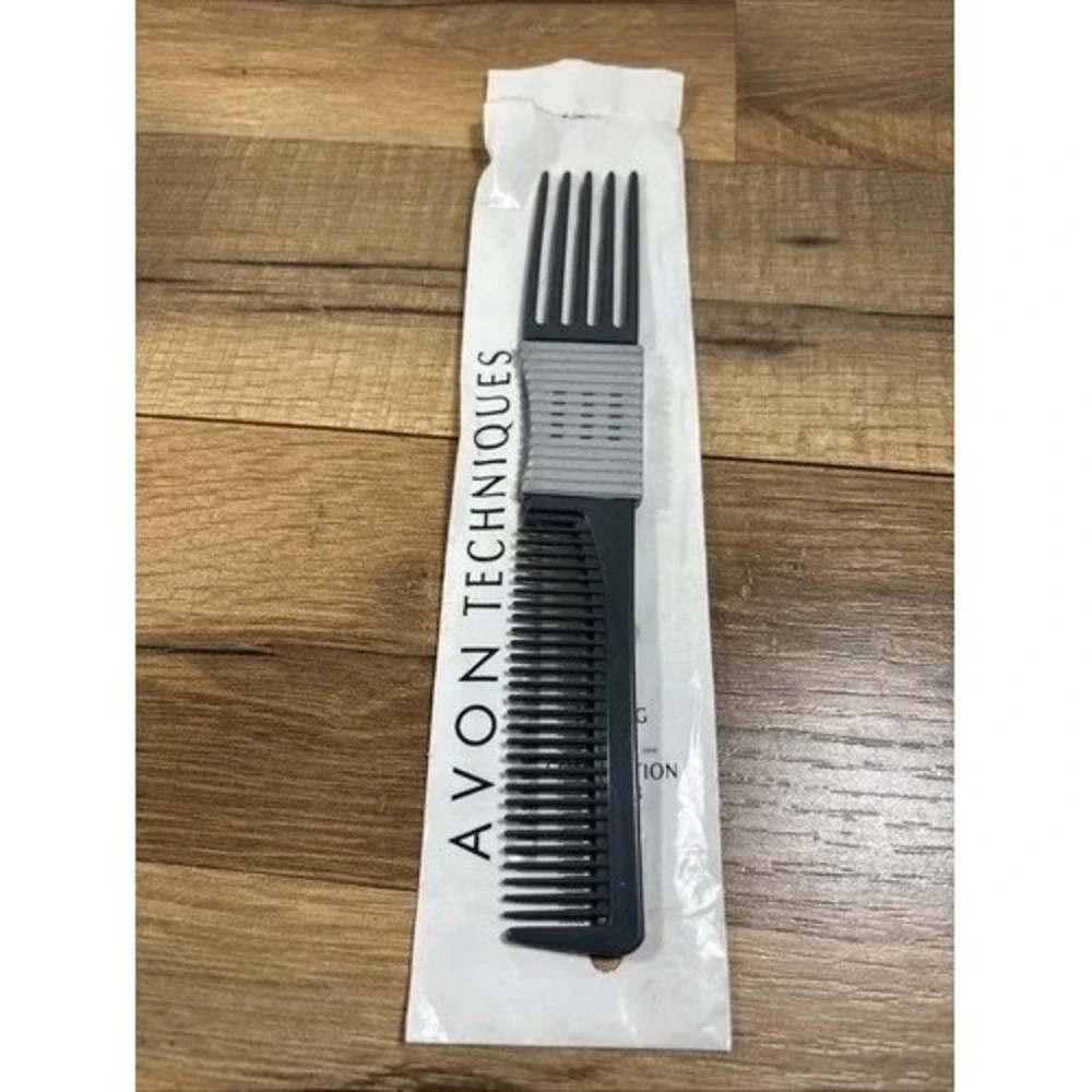 (2) Avon Techniques Tri-Nutriv Combination Comb‎ Styling Tool Vintage 1998